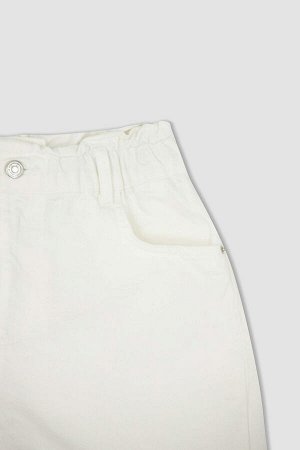 Хлопковые шорты Cool Paperbag Fit с высокой талией и карманами