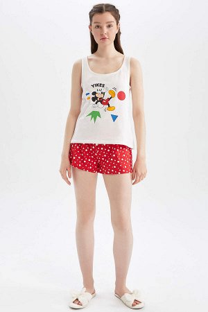 Fall In Love Regular Fit Disney Mickey & Minnie Спортивные шорты Пижамный комплект