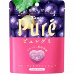 Kanro Pure / Жевательный мармелад Пуре красный виноград 56гр