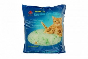 Силикагелевый нап-ль 4 л. "Яблоко" (1,8 кг) "Crystal Cat Litter" Хит продаж!