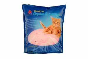 Силикагелевый нап-ль 8 л. "Цветочный" (3,6 кг)"Crystal Cat Litter" Хит продаж!