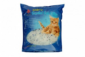 Силикагелевый нап-ль 4 л. "Синие гранулы, б/з" (1,8 кг.)"Crystal Cat Litter" Хит продаж!