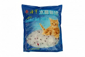 Силикагелевый нап-ль 4 л. "Лаванда" (1,8кг)"Crystal Cat Litter" Хит продаж!