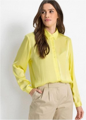 Блузка из сатина BON_PRIX желтый