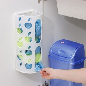 Корзина для пакетов Darel plastic «Яблоко», пластик, 16x13.5x37.5 см, МИКС