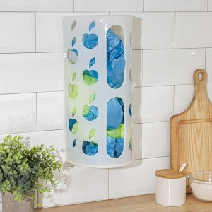 Корзина для пакетов Darel plastic «Яблоко», пластик, 16x13.5x37.5 см, МИКС