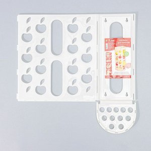 Корзина для пакетов Darel plastic «Яблоко», пластик, 16x13.5x37.5 см, МИКС