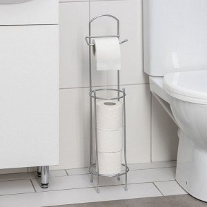 Органайзер для туалетной бумаги 15,5 х 66 см, цвет хром