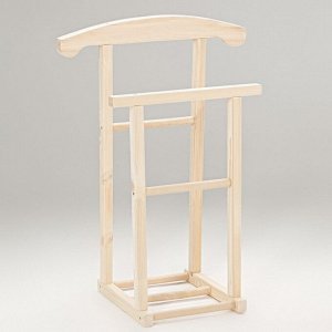 Вешалка костюмная напольная деревянная "Слуга" 105 см (мебель для бани)