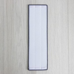 Швабра с отжимом и водосгоном Raccoon, 2 насадки из микрофибры 39x12 см, стальная ручка 130 см