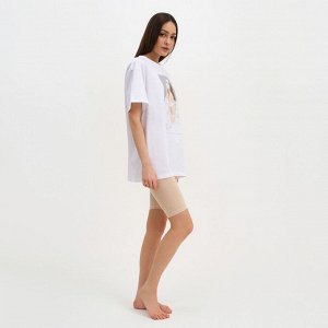 Пижама женская (футболка и шорты) KAFTAN Coffee размер 48-50, цвет белый