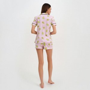 Пижама женская (рубашка и шорты) KAFTAN Avocado р. 40-42, розовый