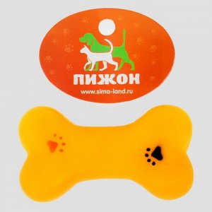 Игрушка пищащая малая "Косточка с лапками" для собак, 8,5 см