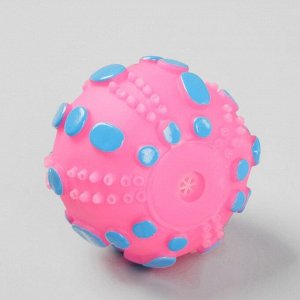 Игрушка пищащая "Чудо-мяч", 6,5 см, микс цветов