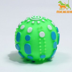 Игрушка пищащая "Чудо-мяч", 6,5 см, зелёная
