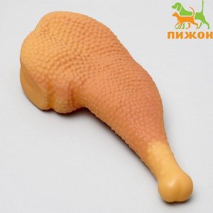 Игрушка пищащая "Куриный окорок" для собак, 15,5 см,