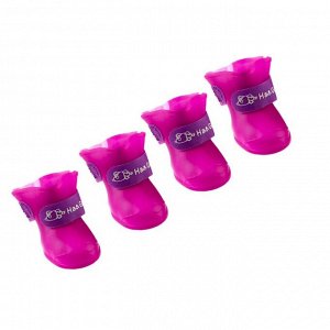 Сапоги резиновые "Вездеход", набор 4 шт. , р-р L (подошва 5.7 Х 4.5 см), фиолетовые