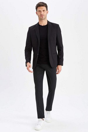 Пиджак Slim Fit на подкладке с карманами Fleto