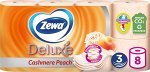 Туалетная бумага “Zewa Deluxe” Персик Трёхслойная 8 шт.