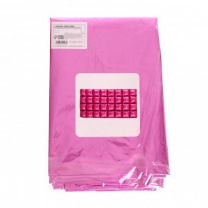 Панно фольгированное 74 х 142 см, 4 ряда, цвет розовый