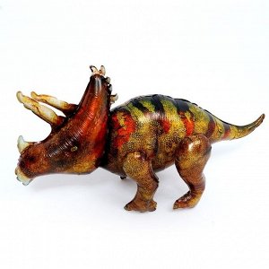 Шар фольгированный 52" «Динозавр трицератопс», 1 шт. в упаковке