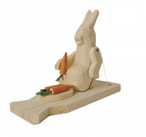 Богородская игрушка "Заяц с морковкой" арт.7892 (РНИ)