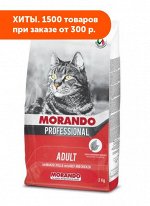 MORANDO сухой корм для кошек Говядина с курицей 2кг + влажный корм в подарок