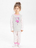 Пижама: Джемпер, брюки &quot;Flamingo&quot; для девочки (293542216)