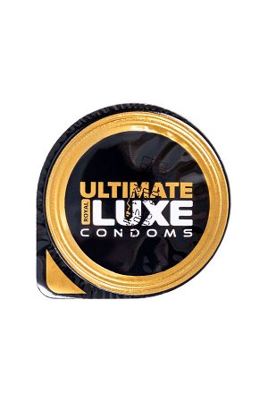 Презервативы Luxe BLACK ULTIMATE Хозяин Тайги (Абрикос)