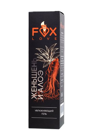Органическая интимная гель-смазка Foxlove, "Женьшень и алоэ" на водной основе, 200 мл