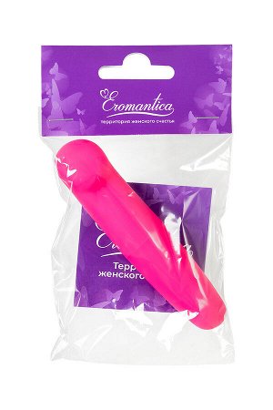 Нереалистичный вибратор Eromantica Juice, ABS пластик, розовый, 12 см