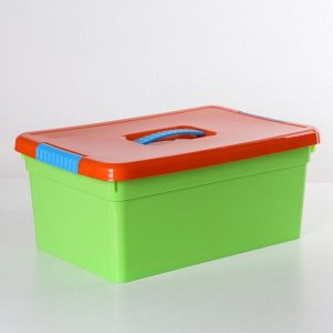 СИМА-ЛЕНД Контейнер для хранения с крышкой Kid&#039;s Box, 10 л, 37,5?25,5?16 см, цвет МИКС