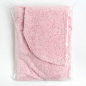 Набор для сауны Экономь и Я:полотенце-парео 68*150см + чалма, цв.св-розовый,100%хл, 320 г/м2