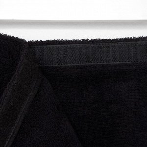 Полотенце банное Экономь и Я «Парео» 68х150 см, цвет черный, 100%хл с AIRO, 320 г/м2