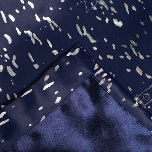 Портьера  «Ночной город» без держателя, цвет синий, 170х260 см, блэкаут, 100% полиэстер