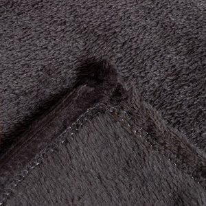 Плед Этель, 175х200 см, цвет тёмно-серый