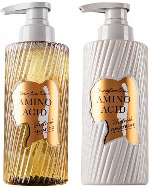HANAJIRUSHI Amino Acid Refresh Shampoo&Conditioner - восстанавливающий набор для мытья волос с аминокислотами