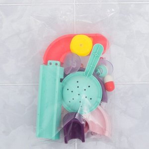 Игрушка водная горка для игры в ванной, конструктор, набор на присосках «Аквапарк МИНИ»
