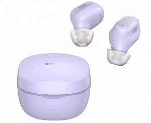 Bluetooth стереогарнитура Baseus Encok True Wireless WM01 фиолетовая (NGWM01-05)