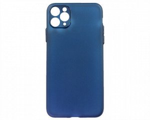 Чехол iPhone 11 Pro Max TPU Ultra-Thin Matte (темно-синий)