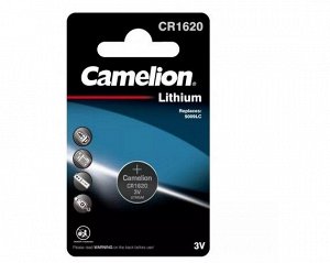 Элемент литиевый Camelion CR1620 (1-BL) 1шт