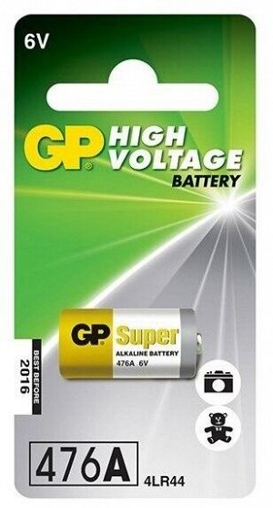 Батарейка GP 476A 4LR44/A544/V4034PX/PX28A GP Alkaline 1-BL, цена за 1 штуку