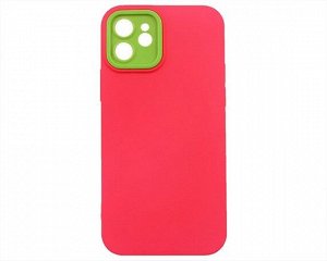 Чехол iPhone 12 BICOLOR (розовый)