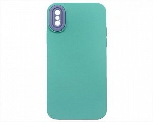 Чехол iPhone X/XS BICOLOR (голубой)