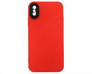 Чехол iPhone X/XS BICOLOR (красный)