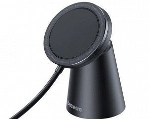 Беспроводное зарядное устройство Baseus Simple Magnetic Stand Wireless Charger черный (CCJJ000001)