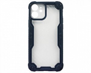 Чехол iPhone 12 Armor Carbon (синий)