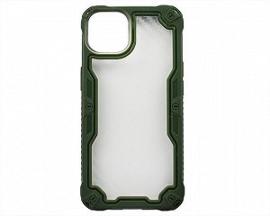 Чехол iPhone 13 Armor Carbon (зеленый)