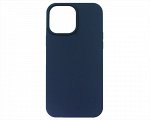 Чехол iPhone 13 Pro Max Liquid Silicone FULL (темно-синий)