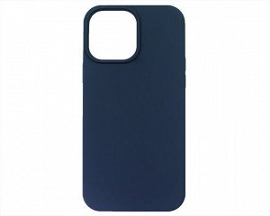 Чехол iPhone 13 Pro Max Liquid Silicone FULL (темно-синий)